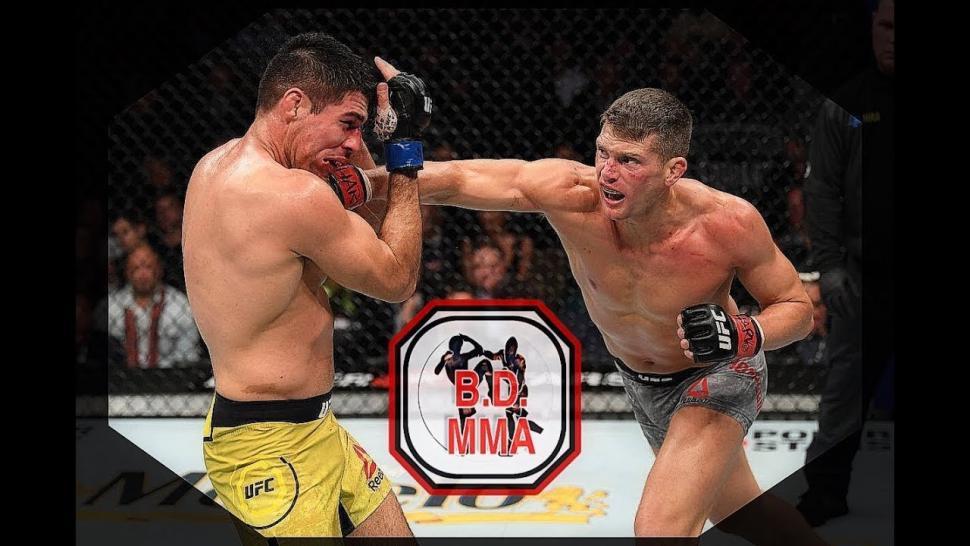 Stephen Wonderboy Thompson In The Cage With Vicente Luque.